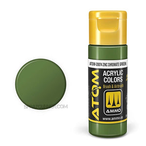 ATOM Acrylic Colors: Zinc Chromate Green