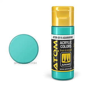 ATOM Acrylic Colors: Aquamarine AMMO by Mig Jimenez