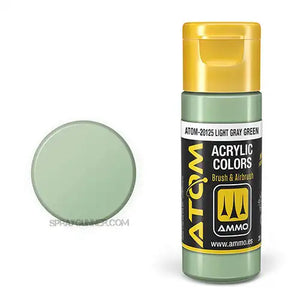 ATOM Acrylic Colors: Light Gray Green AMMO by Mig Jimenez