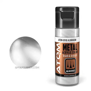 ATOM Acrylic Colors: METALLIC Aluminium AMMO by Mig Jimenez