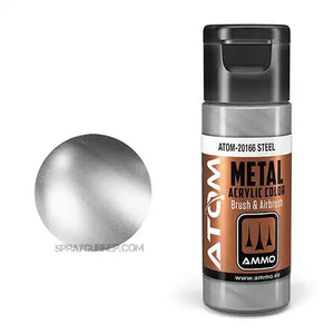 ATOM Acrylic Colors: METALLIC Steel AMMO by Mig Jimenez