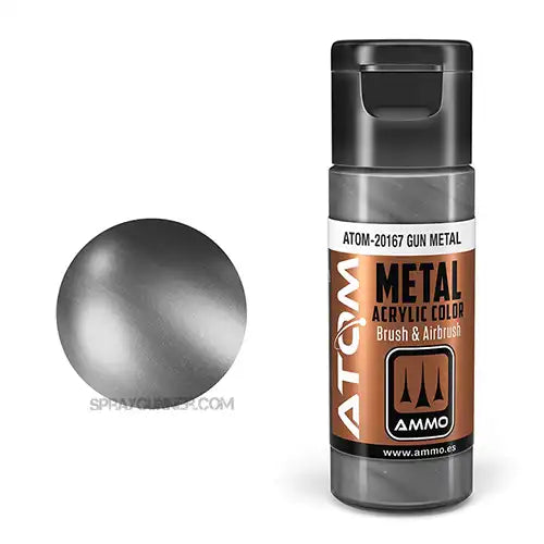 ATOM Acrylic Colors: METALLIC Gun Metal
