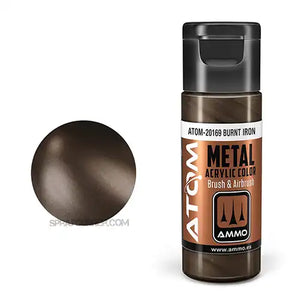 ATOM Acrylic Colors: METALLIC Burnt Iron AMMO by Mig Jimenez