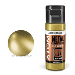 ATOM Acrylic Colors: METALLIC Gold AMMO by Mig Jimenez