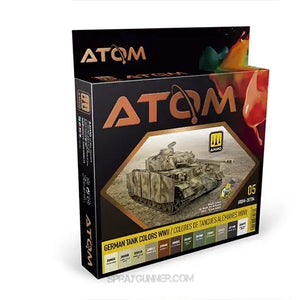 ATOM German Tank Colors WWII Set AMMO by Mig Jimenez