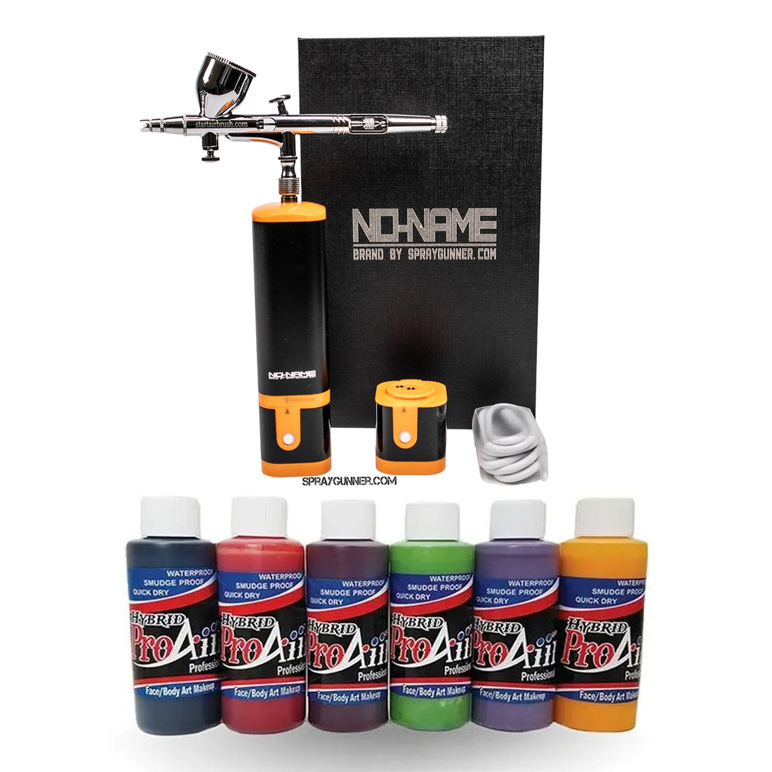 Airbrush FX Makeup Special Bundle: Cordless Airbrush Kit With ProAiir Body Paint - SprayGunner