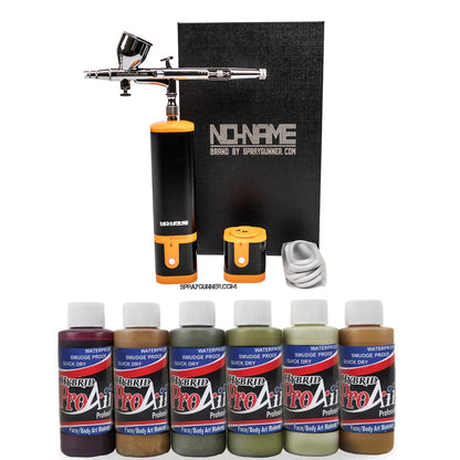 Airbrush FX Makeup Special Bundle: Cordless Airbrush Kit With ProAiir Body Paint - SprayGunner