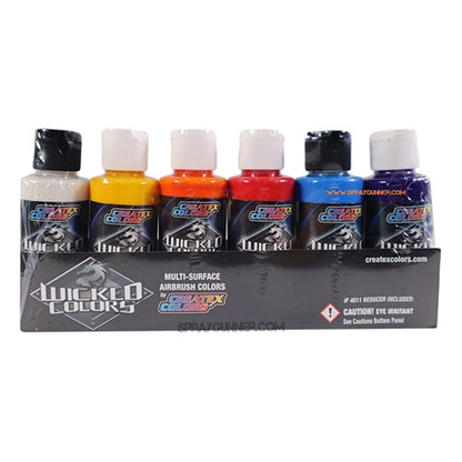 Createx Wicked Colors 2oz Essential Pearlized Set W132