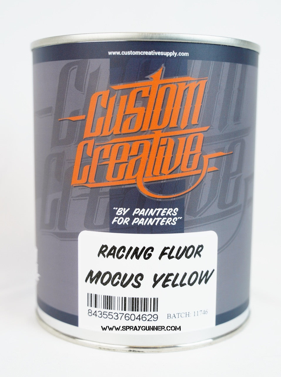 Custom Creative Paints Fluorescent Mocus Yellow 1 liter 33.8oz FLS-MY-1L Custom Creative