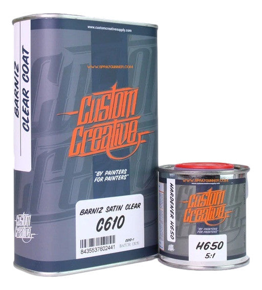 Custom Creative Satin Clear C610 with H650 Hardener CC/C610 Custom Creative