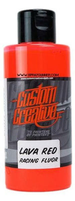 Custom Creative Solvent-Based Racing Fluorescents: Lava Red 150ml Custom Creative