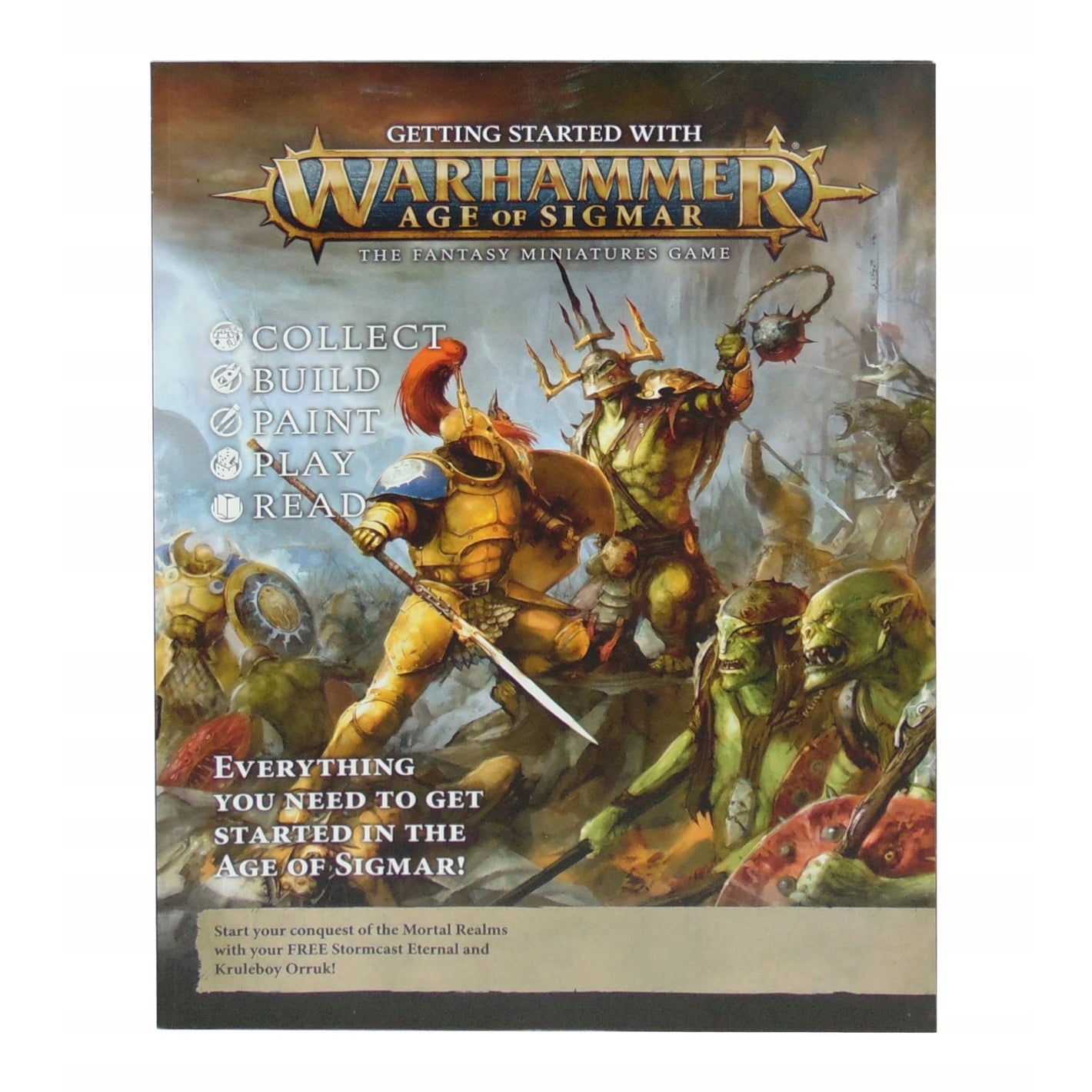 Discounted Warhammer GETTING STARTED WITH AGE OF SIGMAR (ENG) Old Edition Book Only