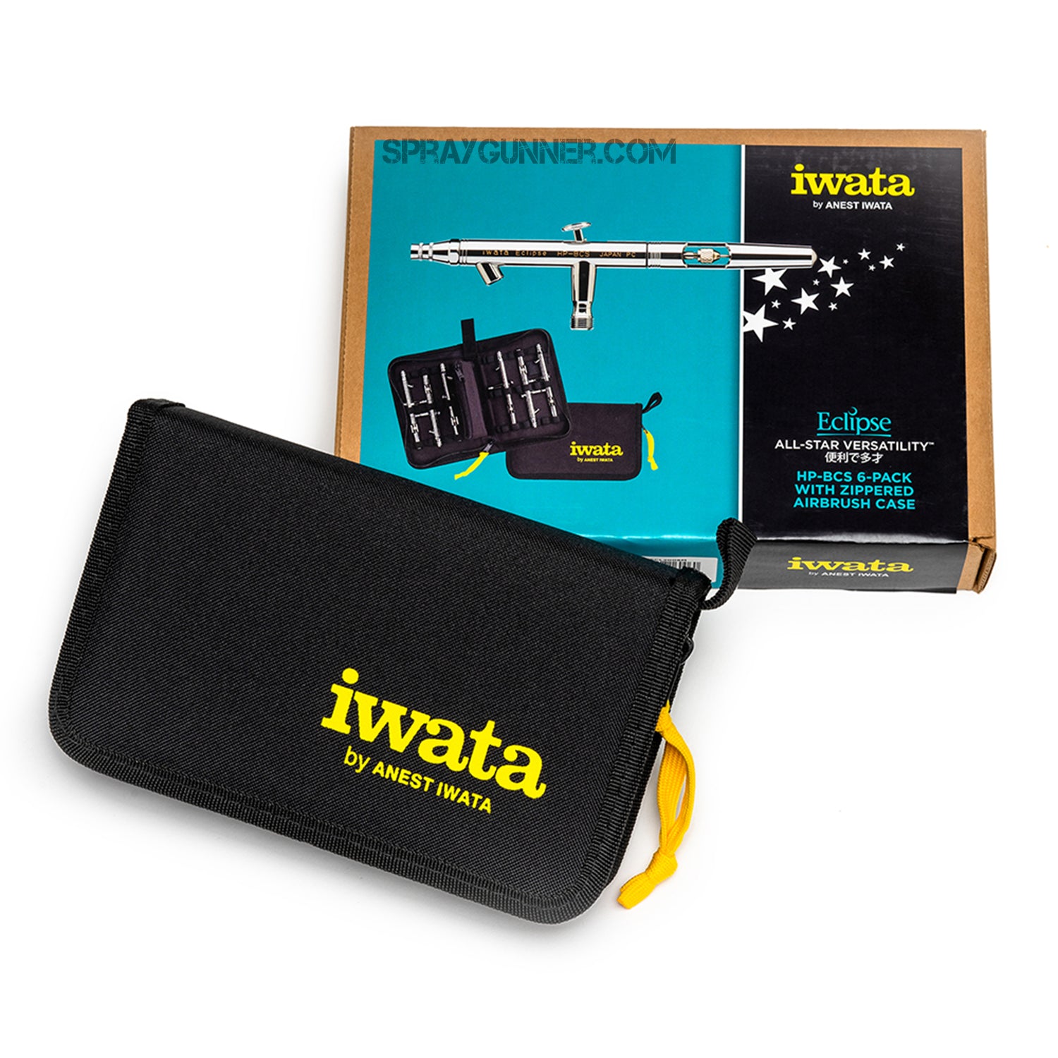 Iwata Eclipse HP-BCS 6-Pack with Zippered Airbrush Case Iwata