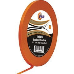 FBS PRO BAND Fine Line 48420 Orange Tape 1/4 in. x 60 yd  48420 