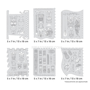 Artool Tiki Master Mini Series Freehand Airbrush Template Set by Dennis Mathewson Artool