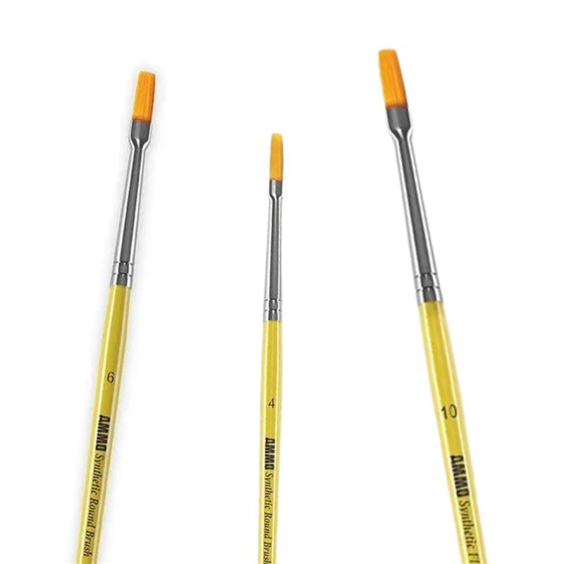 Flat brushes from various companies