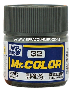 GSI Creos MrColor Model Paint Semi-Gloss Dark Gray2 C32 GSI Creos Mr Hobby