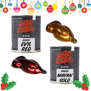 Custom Creative Paints: Gold & Evil Red Set 1 liter (33.8oz)