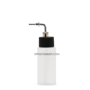 Iwata High Strength Translucent Bottle 2 oz / 60 ml Cylinder With Side Feed Adaptor Cap Iwata