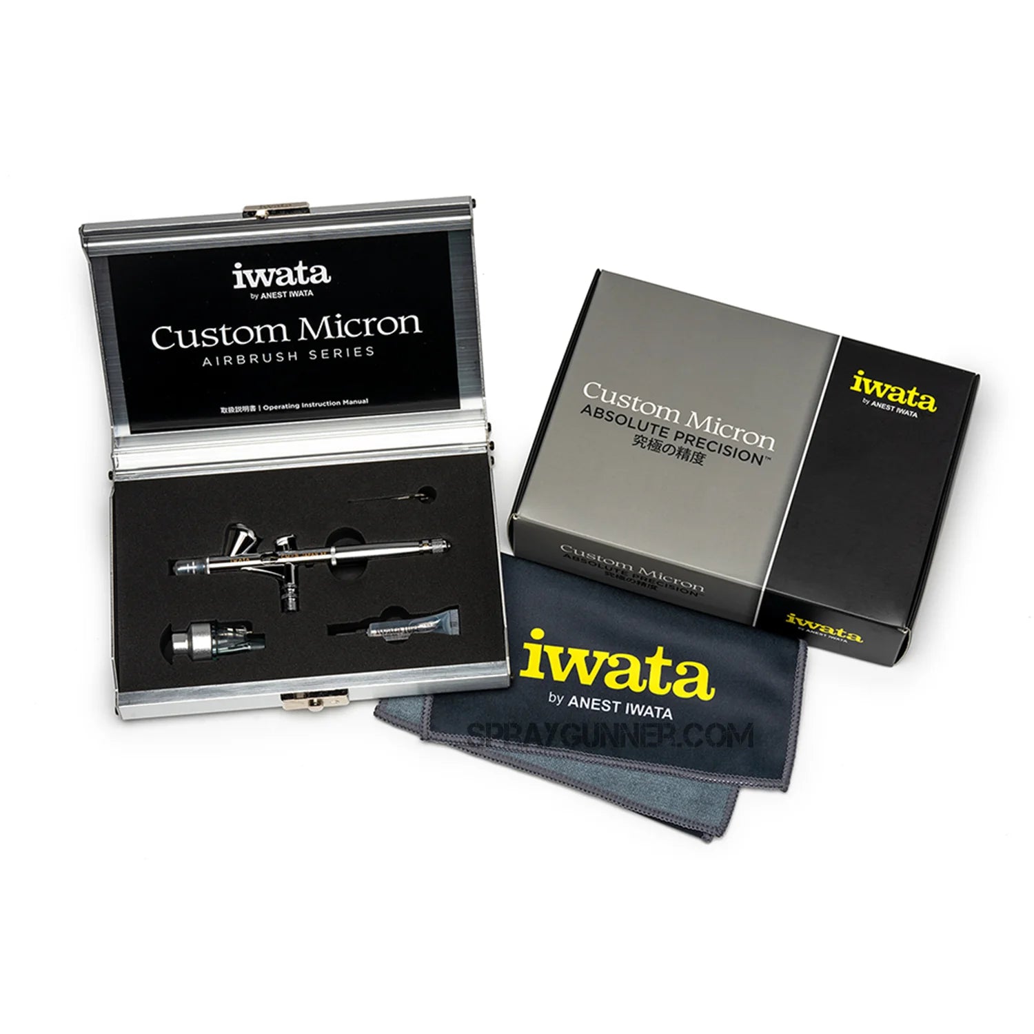 Open Box Iwata Custom Micron CM-C Gravity Feed Dual Action Airbrush Iwata