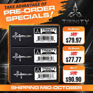 NO-NAME PRO TRINITY Dual-Action Airbrush Kit