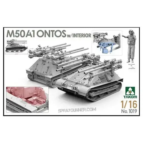 Takom 1019 1/16 M50A1 Ontos w/ interior TAKOM