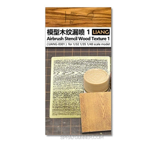 AMMO by MIG Accessories LIANG Airbrush Stencil Wood Texture 1