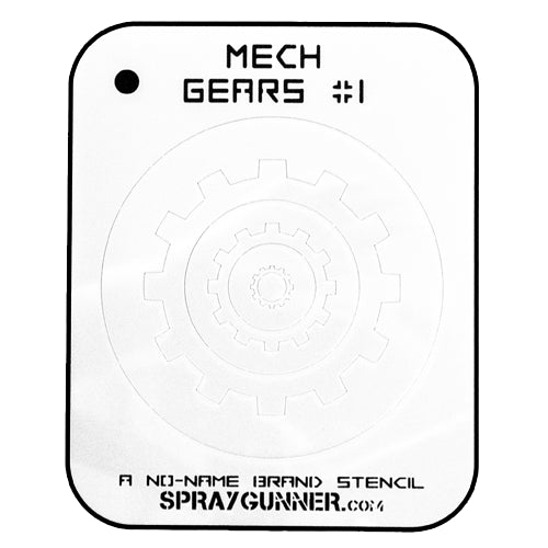 NO-NAME Brand Mech Gears #1 Stencil NO-NAME brand
