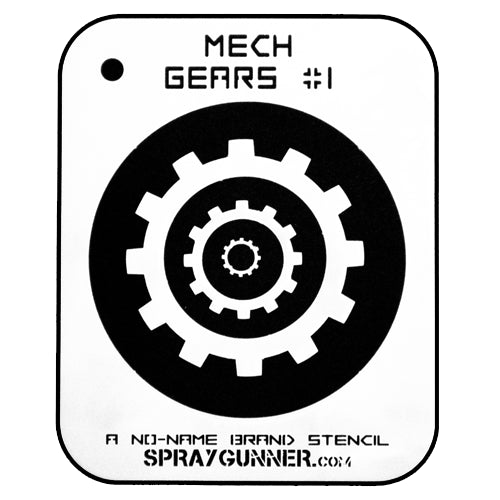 NO-NAME Brand Mech Gears #1 Stencil NO-NAME brand