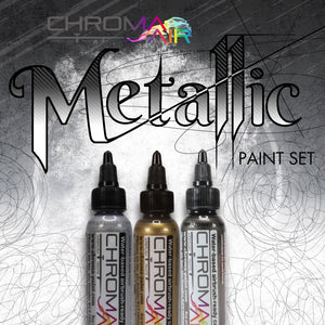 ChromaAir Paints: Metallic Basic Paint Set - SprayGunner