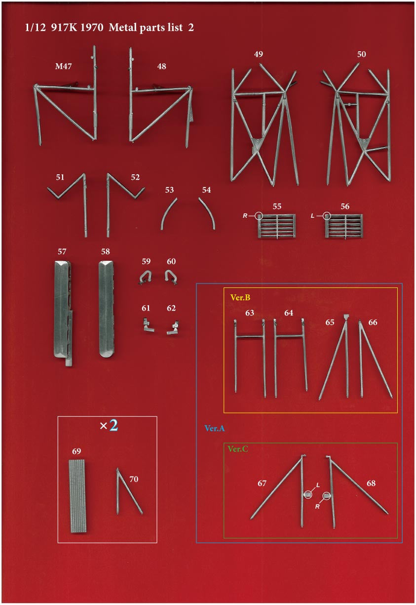 MODEL FACTORY HIRO: 1/12scale Fulldetail Kit : 917K [1970] Ver. B Sart