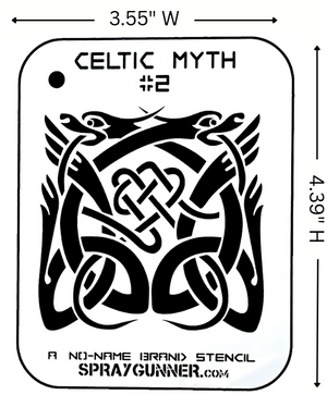 Celtic Myth #2 Stencil for airbrushing by NO-NAME Brand