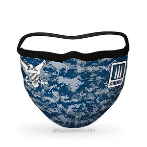 AMMO by MIG FACE MASK "Navy Blue Camo"