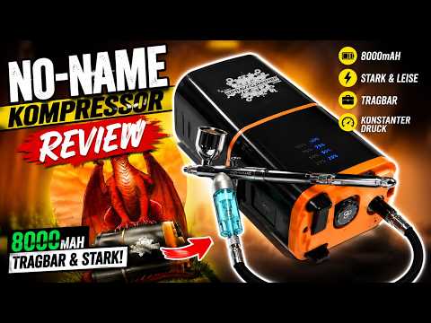 Portable Compressor for airbrush with powerful 8000 mAh battery