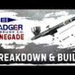 Badger Renegade Krome airbrush breakdown with all parts exposed for reassembly