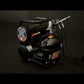 A small and incredibly silent compressor for airbrushing is the NO-NAME Silent Storm Air Compressor. Double tanks and a strong black frame for stability are features.