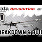 Used Iwata Revolution HP-TR2 Side Feed Dual Action Trigger Airbrush