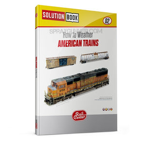 AMMO RAIL CENTER SOLUTION BOOK 02 - How to Weather American Trains (Multilingual) AMMO by Mig Jimenez