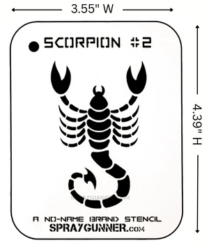 Scorpion #2 Stencil for airbrushing by NO-NAME Brand