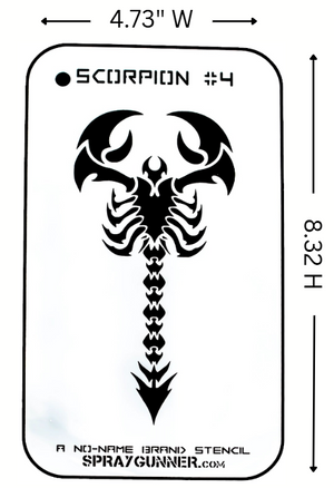 Scorpion #4 Stencil for airbrushing by NO-NAME Brand