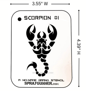 Scorpion #1 Stencil for airbrushing by NO-NAME Brand