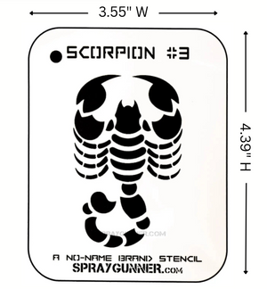 Scorpion #3 Stencil for airbrushing by NO-NAME Brand