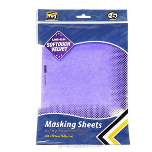 AMMO by MIG Accessories SOFTOUCH VELVET MASKING SHEETS 280x195 mm