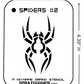 Spider #2 Stencil for airbrushing by NO-NAME Brand