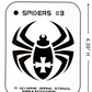 Spider #3 Stencil for airbrushing by NO-NAME Brand