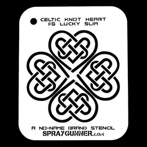 NO-NAME Brand Celtic Heart Stencils (Large)