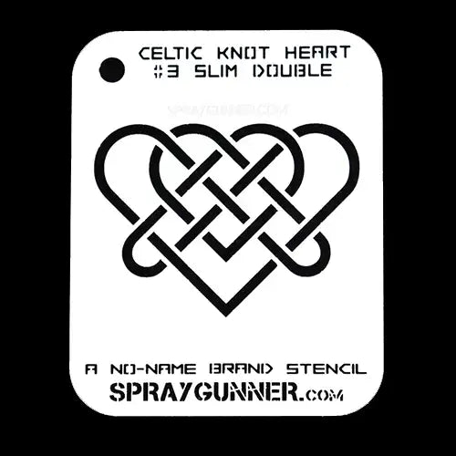 NO-NAME Brand Celtic Heart Stencils (Medium) NO-NAME brand