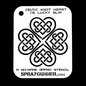 NO-NAME Brand Celtic Heart Stencils (Medium)