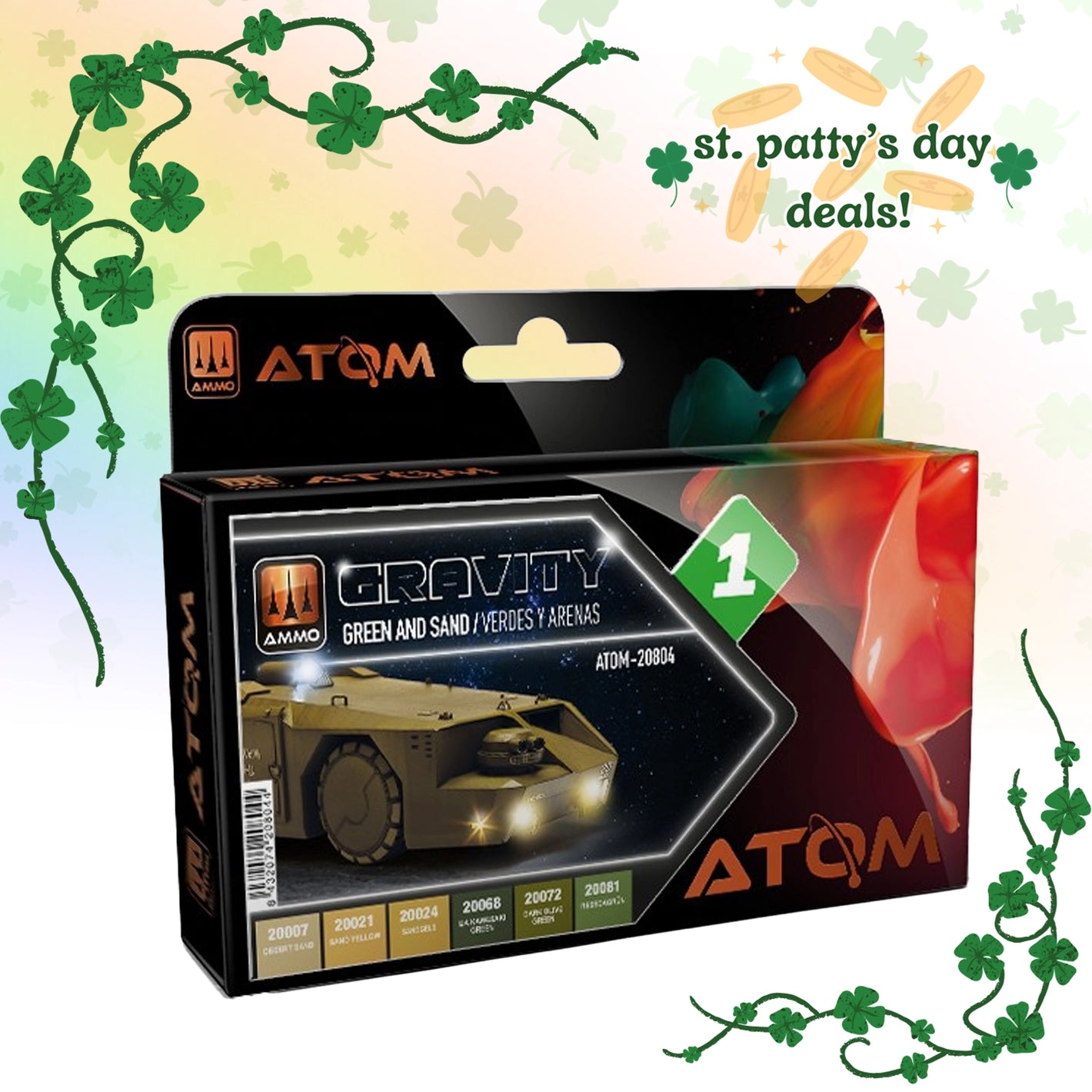 ATOM Gravity Set 1 - Green and Sand