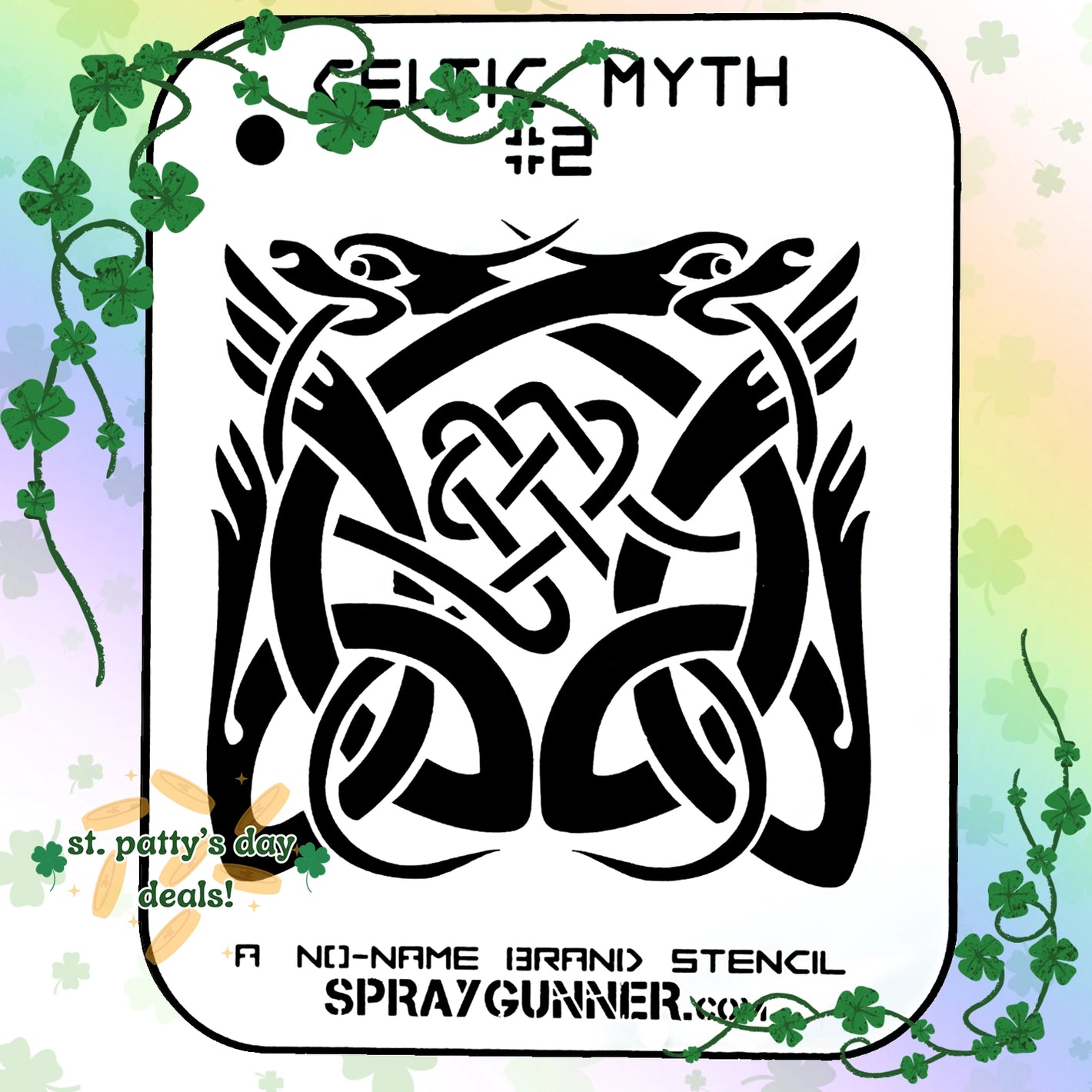 NO-NAME Brand Celtic Myth Stencil #2